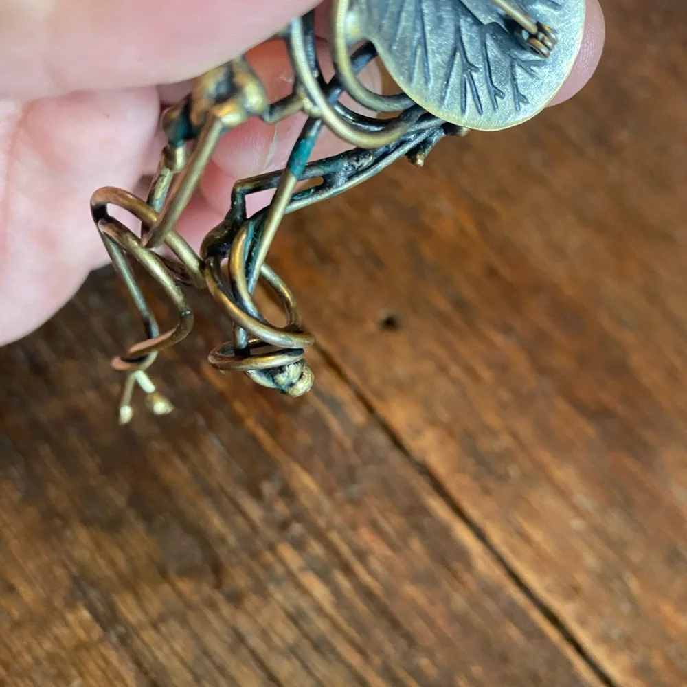 Handmade Brass Brooch - Picture 6 of 8